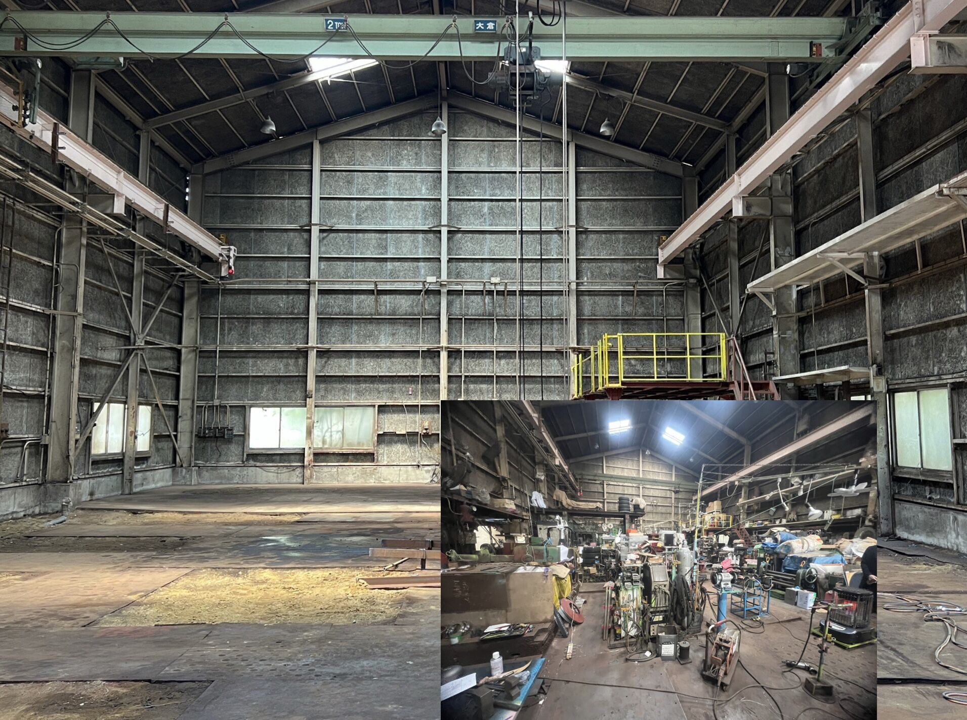 鉄骨造.屋根付き駐車場　解体工事　Before /After