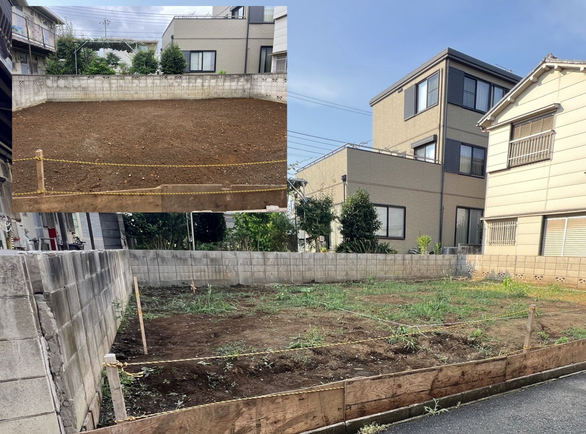 ブロック塀の高さを建築基準に合わせてカット